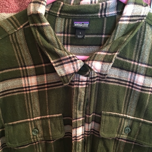 Patagonia Flannel Long Sleeved Shirt Size L - Picture 1 of 8